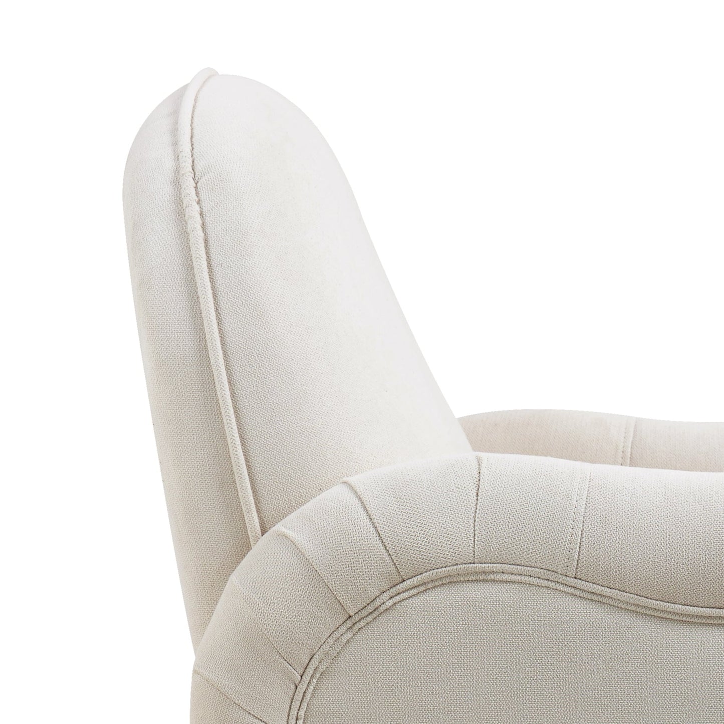 Pefelife Accent Upholstered Single Chair White Sherpa Armchair with Golden Legs for Living Room, Bedroom, Office, Dining Room