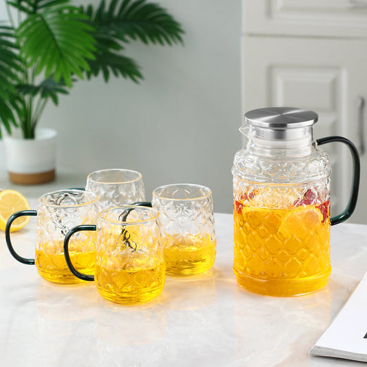 Pefelife 1 Pot with 4 Cups Set, Haitang Cooling Water Kettle
