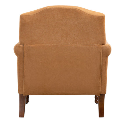 Pefelife Accent Chair Nailhead Trim Arm Chair for Bedroom Comfy Chenille Reading Accent Chairs for Living Room Chairs Durable Armchair Single Sofa Chair with Wood Legs