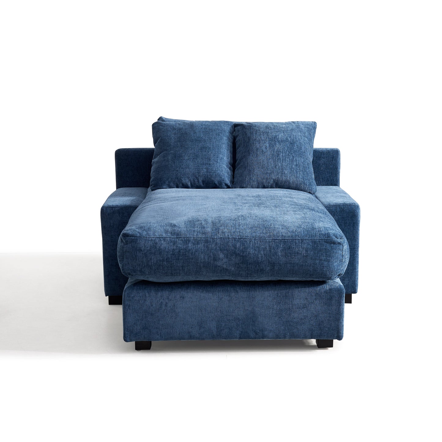 Sofá seccional Pefelife de 122 cm con chaise longue para sala de estar, moderno y contemporáneo, sofá cama seccional para apartamento, tela de chenilla.