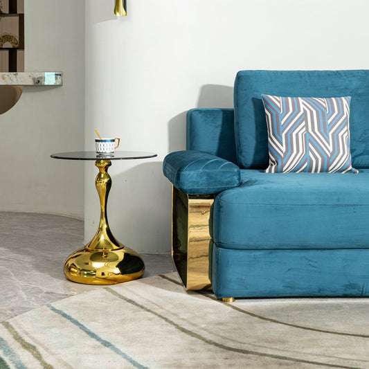 Petite table d'appoint ronde Pefelife, table basse, table de cocktail, table d'appoint