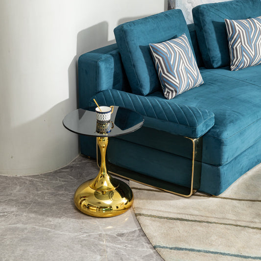 Petite table d'appoint ronde Pefelife, table basse, table de cocktail, table d'appoint