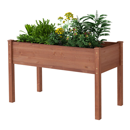 Jardinera elevada de madera con patas Pefelife