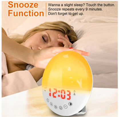 Alarma de luz natural popular de Pefelife para Halloween 