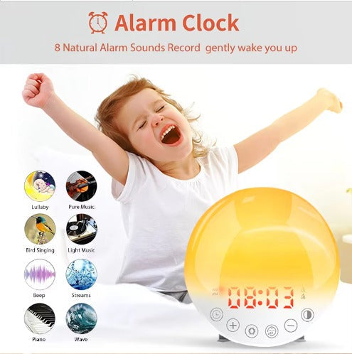 Alarma de luz natural popular de Pefelife para Halloween 