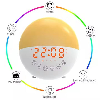 Alarma de luz natural popular de Pefelife para Halloween 