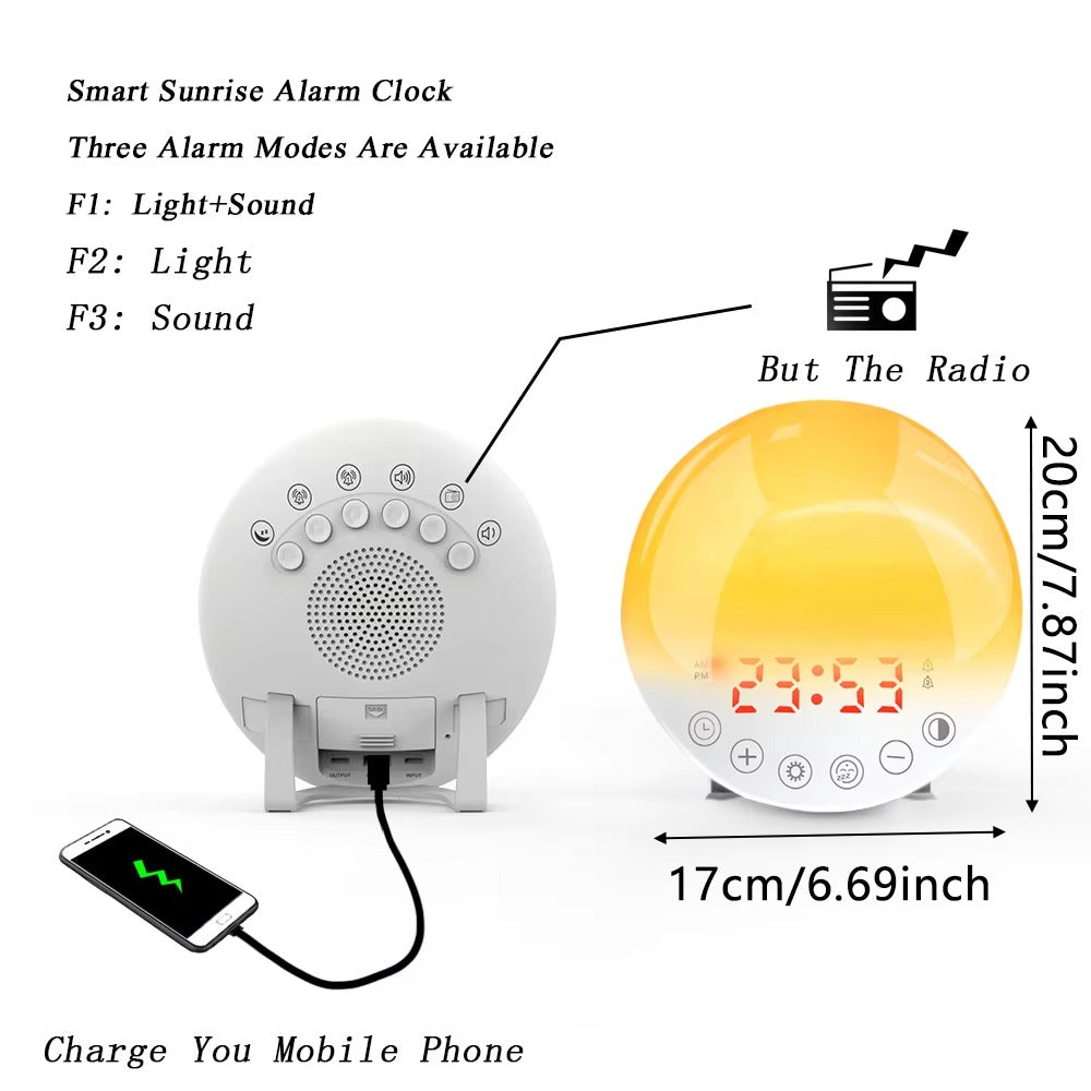 Alarma de luz natural popular de Pefelife para Halloween 